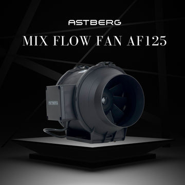 Astberg AF125 Silent Inline Exhaust Fan (125mm / 5") | 284 CMH | 167 CFM | Ultra-Quiet. High-Efficiency. Compact Power.