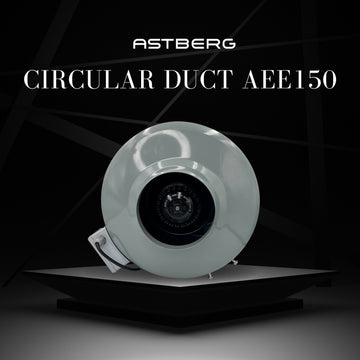 Astberg AEE150 POWDER COATED CIRCULAR INLINE DUCT VENTILATION FAN 150MM 6" 740CMM 435CFM