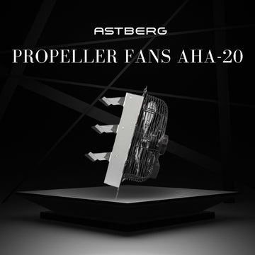Astberg AHA20 POWDER COATED PROPELLER WALL EXHAUST VENTILATION FAN WITH SHUTTERS 5950CMH