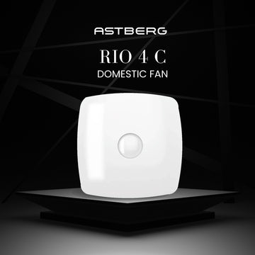 Astberg RIO 4C 98CMH 100MM Pipe Exhaust Fan/Wall Exhaust/Glass Exhaust/Cassette Exhaust/Grill Exhaust/Air Circulatiuon system/Fresh Air Ventilation System