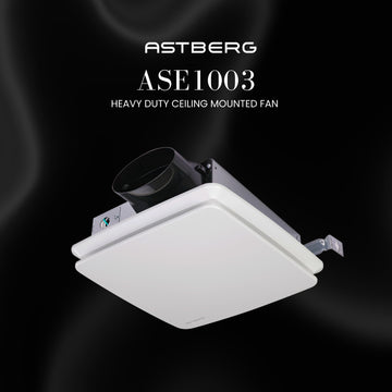 ASTBERG SLIM CEILING MOUNTED VENTILATION EXHAUT FAN ASE1003 75MM 200CMH
