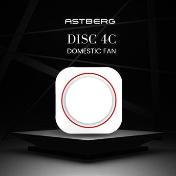 ASTBERG PIPE/WALL/CEILING EXHAUST VENTILATION FAN DISC 4C 105CMH 100MM 4"