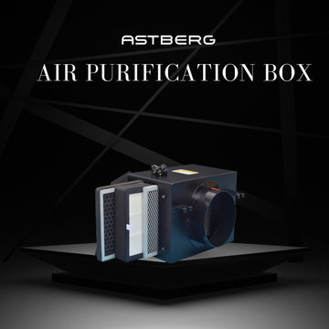 ASTBERG PURIFICATION FILTER BOX HEPA CARBON DUST FILTER SETUP 4" 100MM