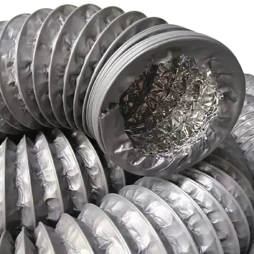 Astberg PVC Flexible Pipe(100mm/4) 10 Meter/32 Feet/Insulated Pipe/Chimney pipe/Duct Pipe/ - Astberg Ventilation