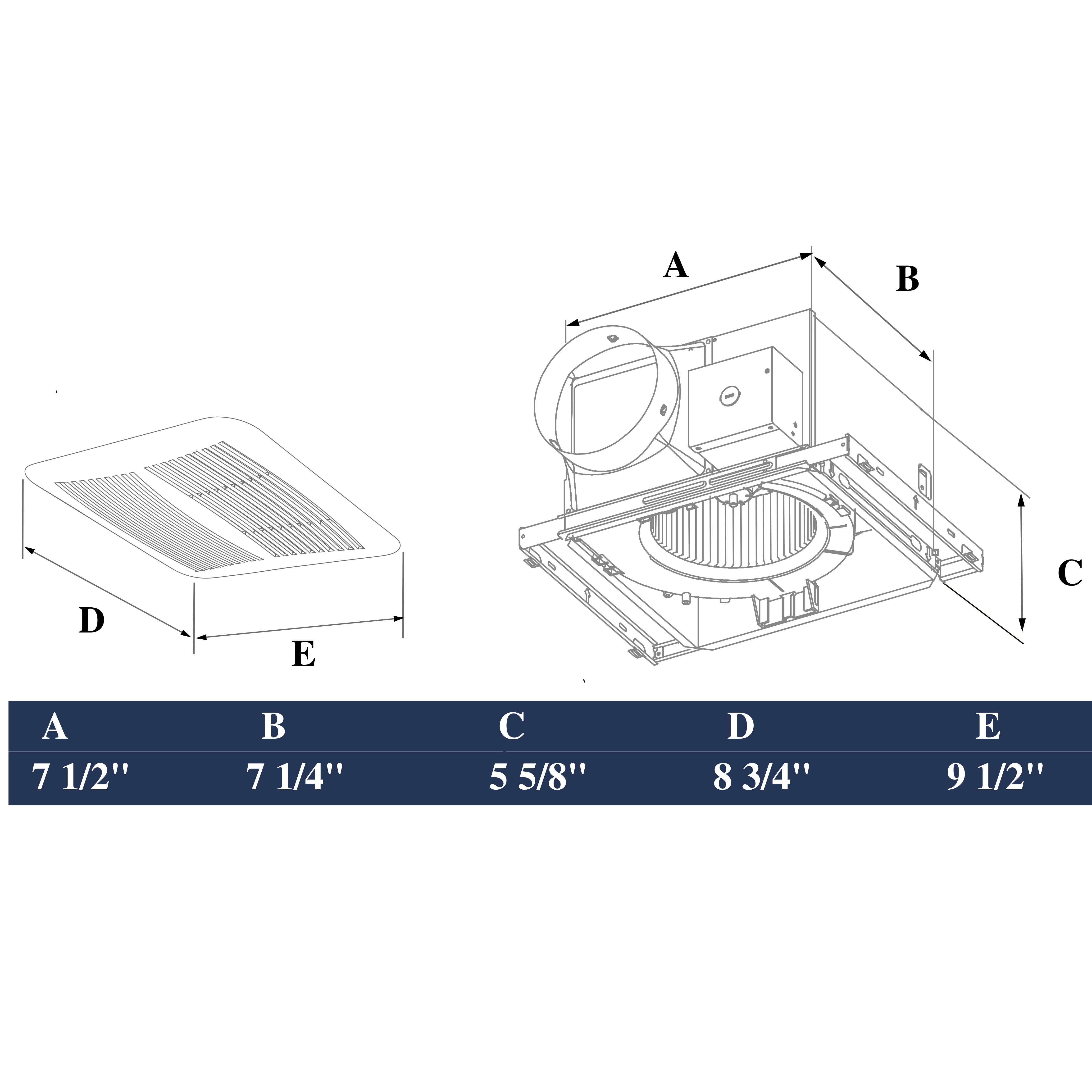 ASTBERG METAL HEAVY DUTY  SILENT CEILING MOUNTED CASSTTE EXHAUST VENTILATION FAN ASP1001 170CMH 100MM 4"