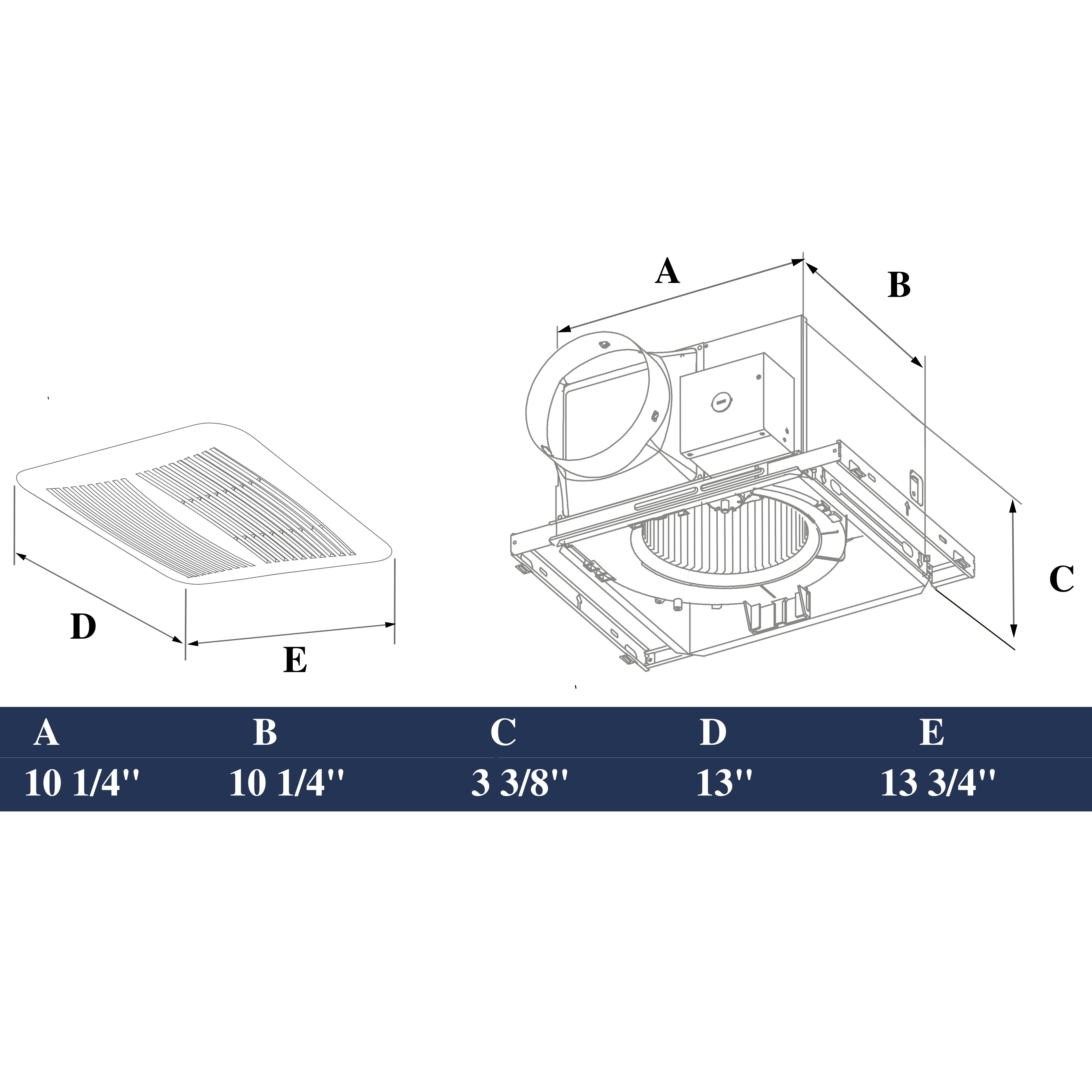 ASTBERG SLIM CEILING MOUNTED VENTILATION EXHAUT FAN  ASE1003 75MM 200CMH