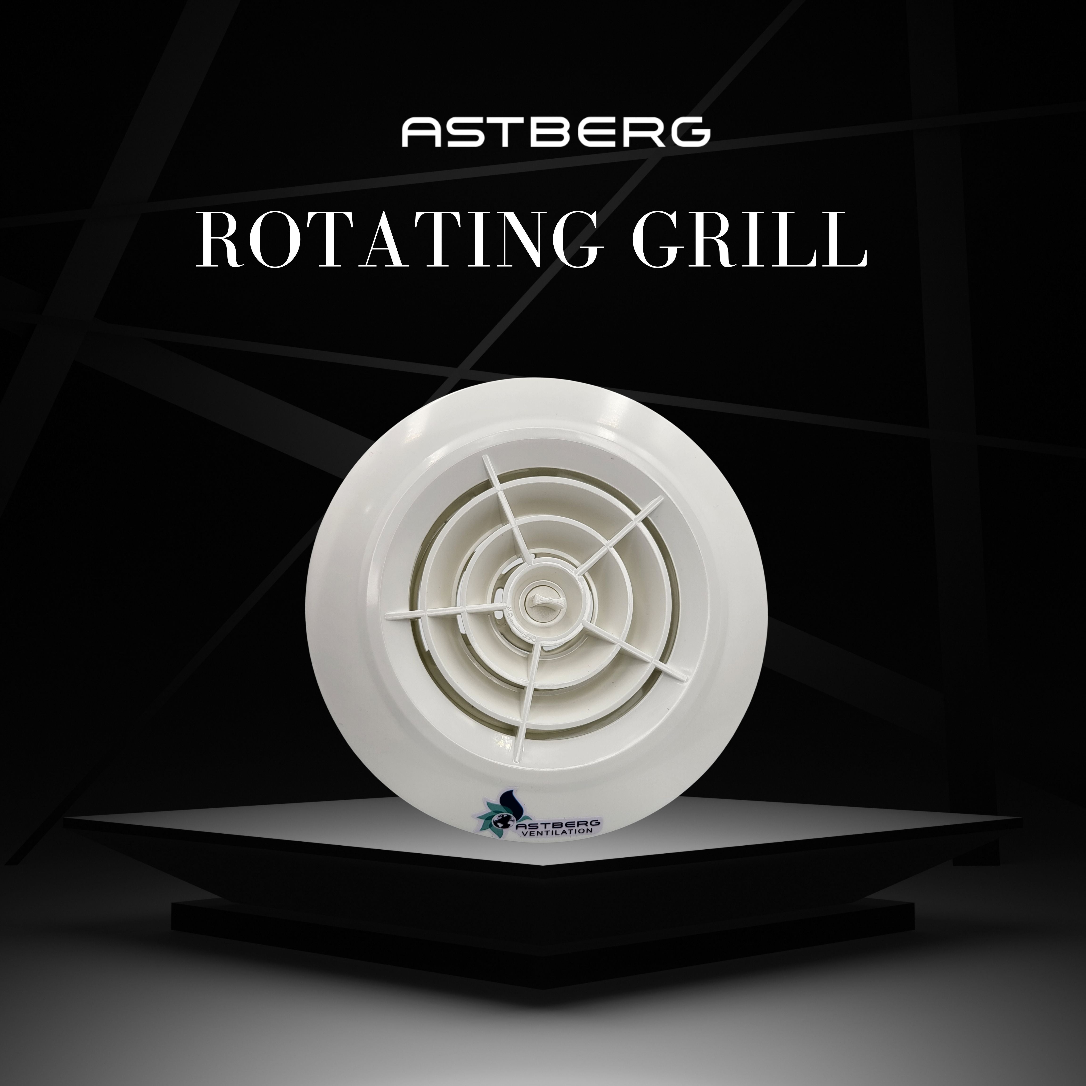 ASTBERG SUPPLY ROATATING  DIFFUSER VOLUME CONTROLER VALVE 150MM 6"