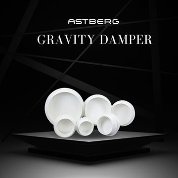 ASTBERG ABS AIR FRESH PIPELINE GRAVITY DAMPER AGD 150MM/6"