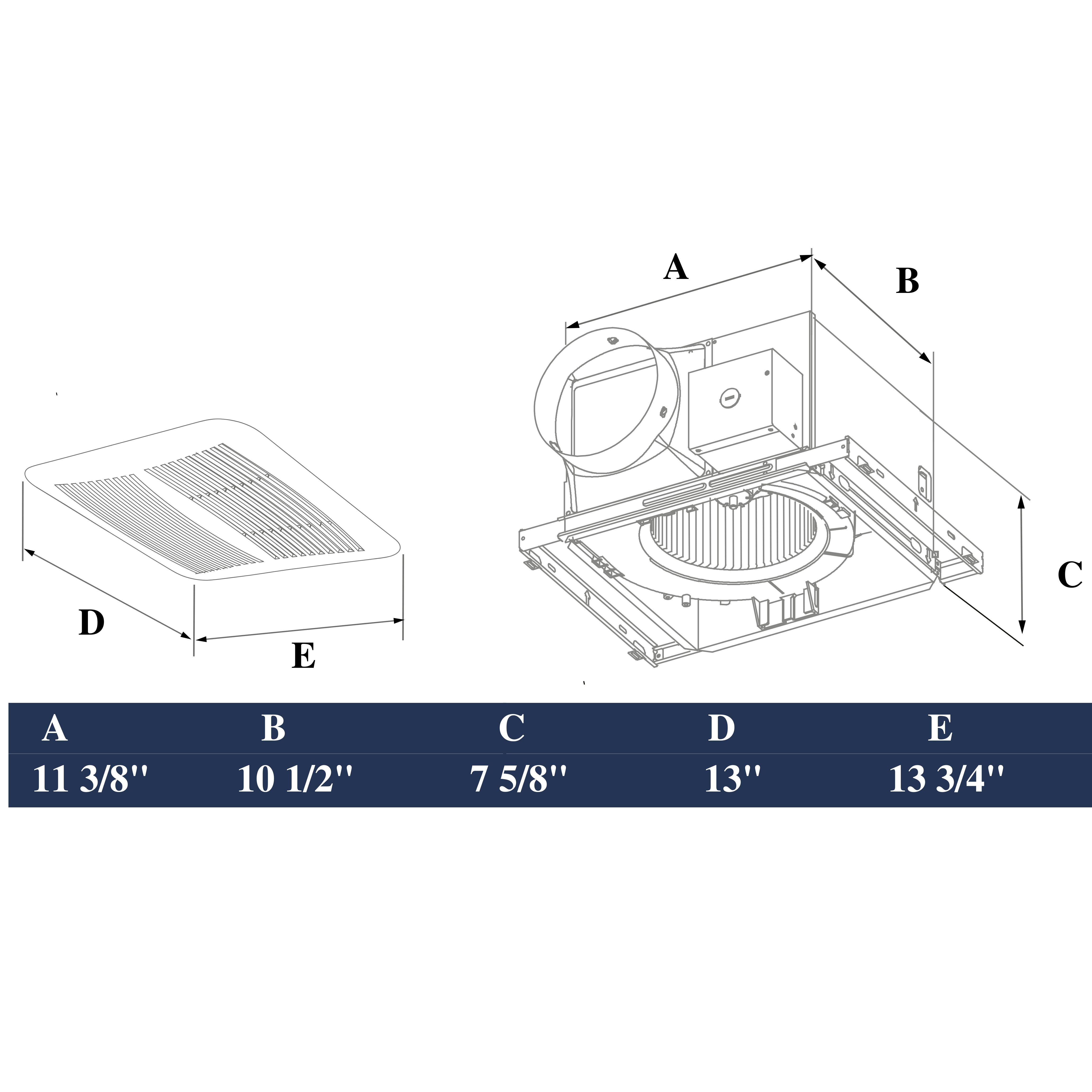 ASTBERG HEAVY DUTY METAL CEILING EXHAUST VENTILATION FAN CASSATE EXHAUST 150MM 260CMH