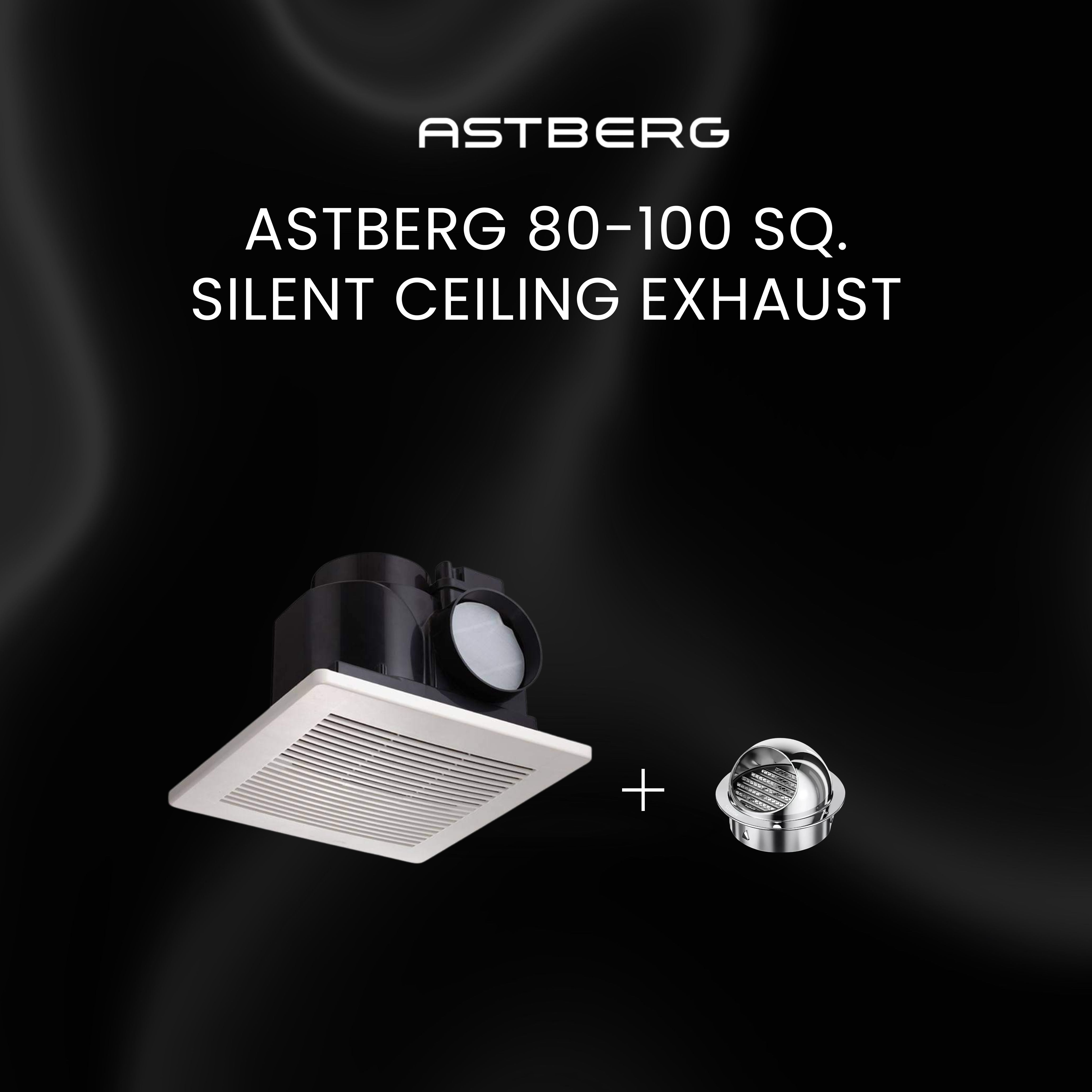 ASTBERG 80-100 SQ. SILENT CEILING EXHAUST