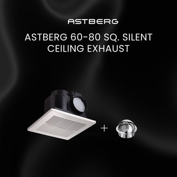 ASTBERG 60-80 SQ. SILENT CEILING EXHAUST