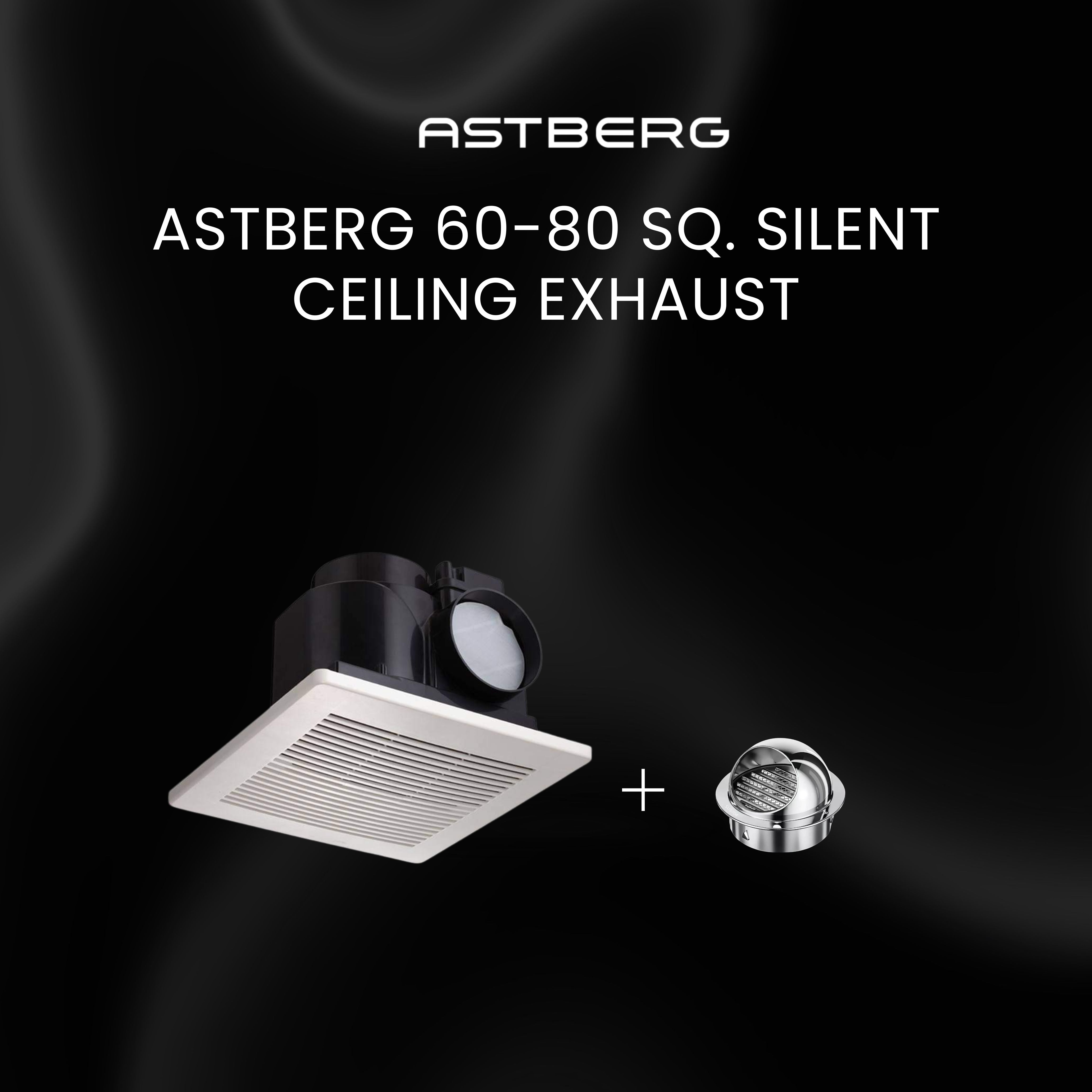 ASTBERG 60-80 SQ. SILENT CEILING EXHAUST