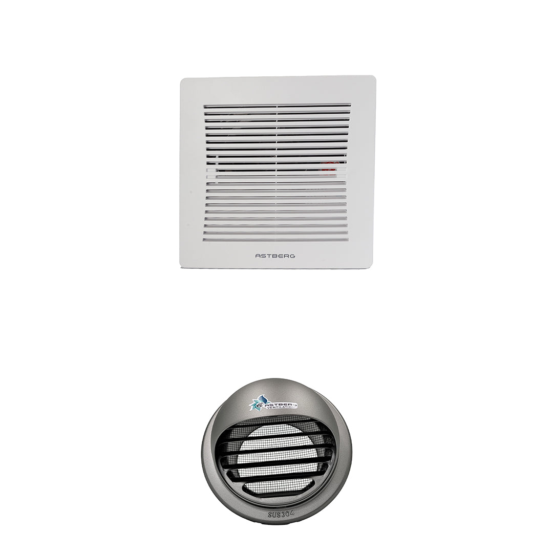 ASTBERG 40-60 SQ. SILENT CEILING EXHAUST