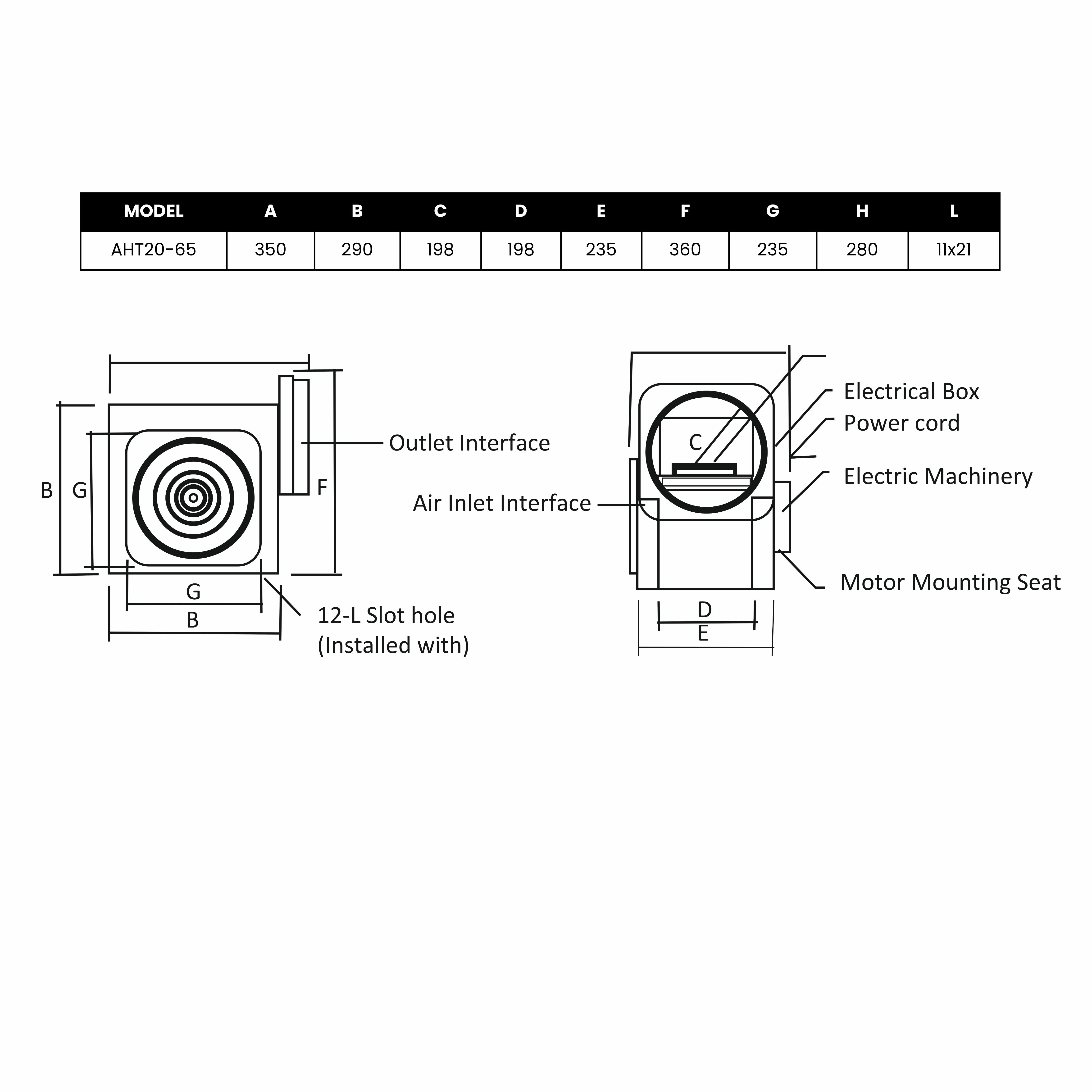 ASTBERG SILENT KITCHEN INLINE DUCT VENTILATION BLOWER EXHAUST AHT20-65 1500CMH
