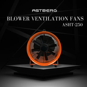 ASTBERG DUST COLLECTOR BLOWER EXHAUTPORTABLE INLINE DUCT VENTILATION BLOWER FAN ASHT-250 10" 2200CMH