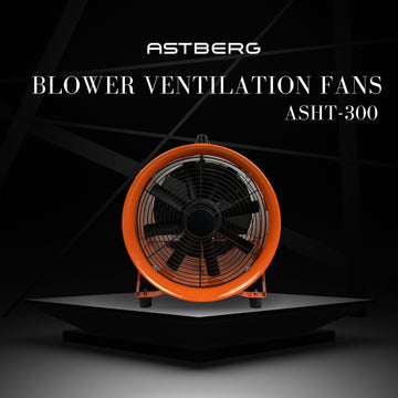 ASTBERG DUST COLLECTOR BLOWER EXHAUTPORTABLE INLINE DUCT VENTILATION BLOWER FAN  ASHT-300 12" 3200m3/h