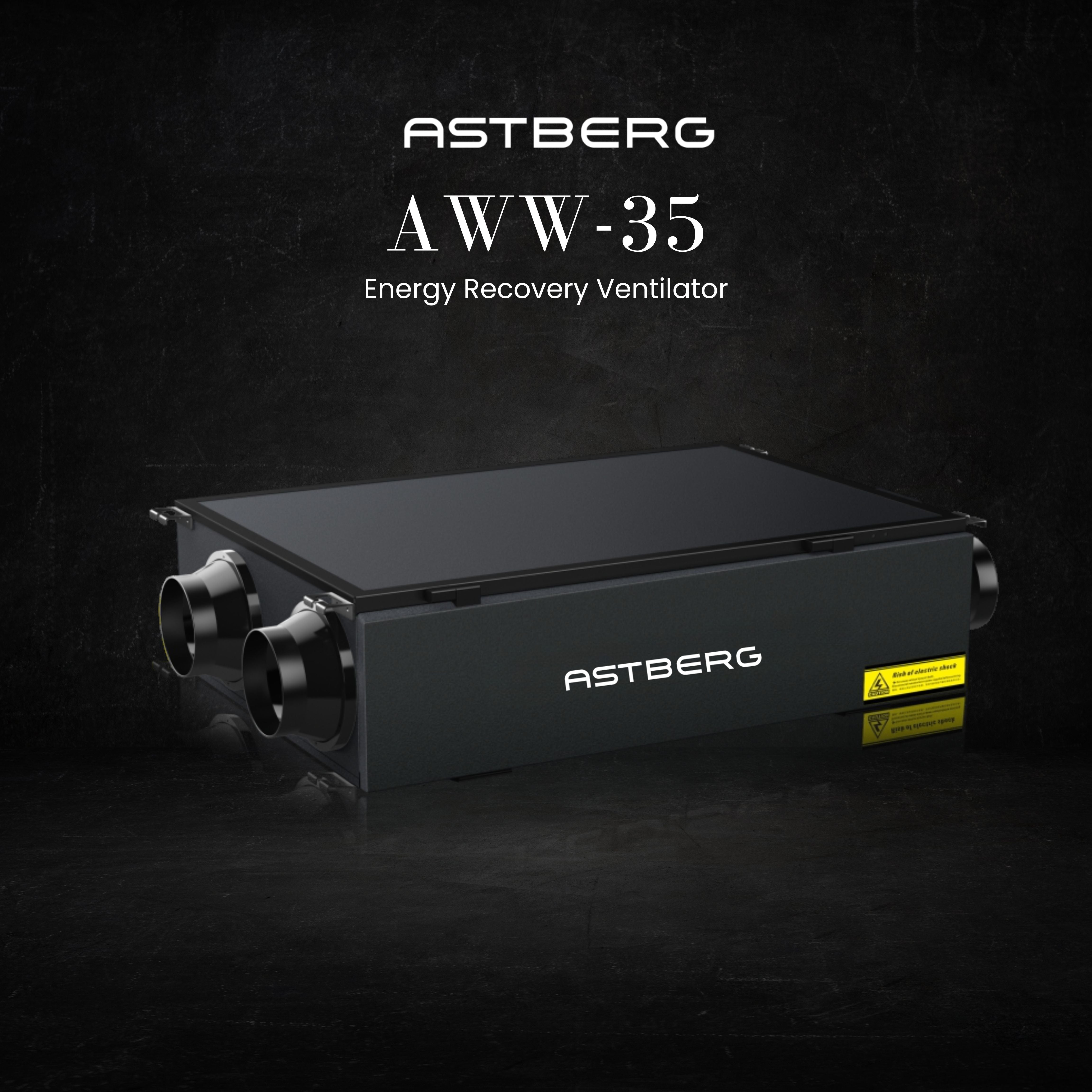 ASTBERG ERV HRV ENERGY/HEAT RECOVERY FRESHAIR VENTILATION HEPA CARBON DUST FILTER AWW35 350CMH