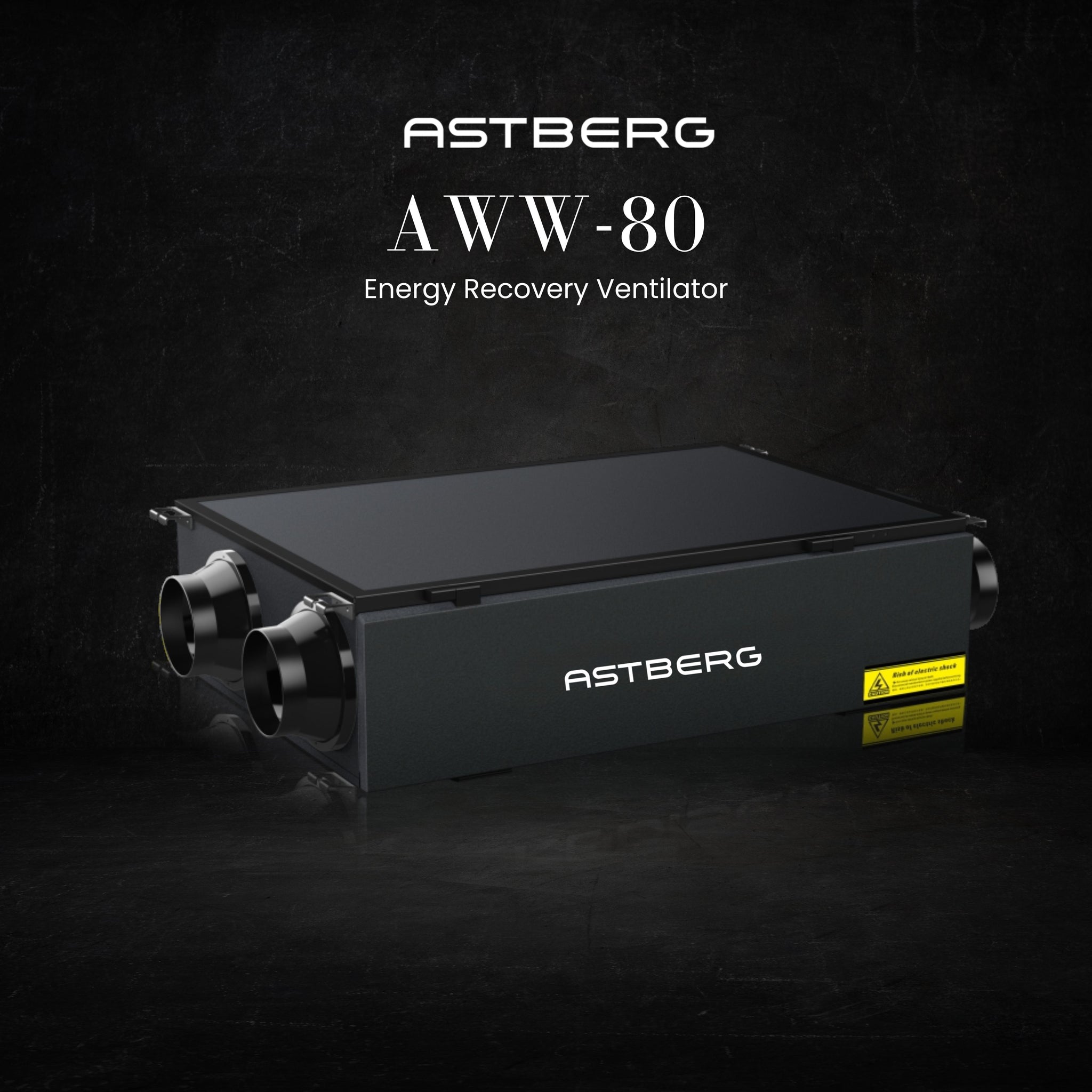 ASTBERG ERV HRV ENERGY/HEAT RECOVERY FRESHAIR VENTILATION HEPA CARBON DUST FILTER AWW80TH 800CMH