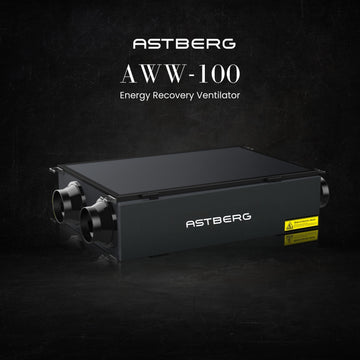 ASTBERG ERV HRV ENERGY/HEAT RECOVERY FRESHAIR VENTILATION HEPA CARBON DUST FILTER AWW 100TH 1000CMH
