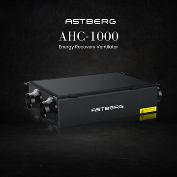 ASTBERG ERV HRV ENERGY/HEAT RECOVERY FRESHAIR VENTILATION HEPA CARBON DUST FILTER AHC 1000TH 1000CMH