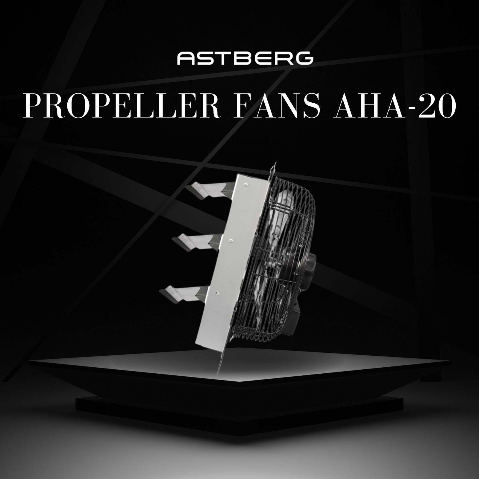 Astberg AHA20 POWDER COATED PROPELLER WALL EXHAUST VENTILATION FAN WITH SHUTTERS 5950CMH