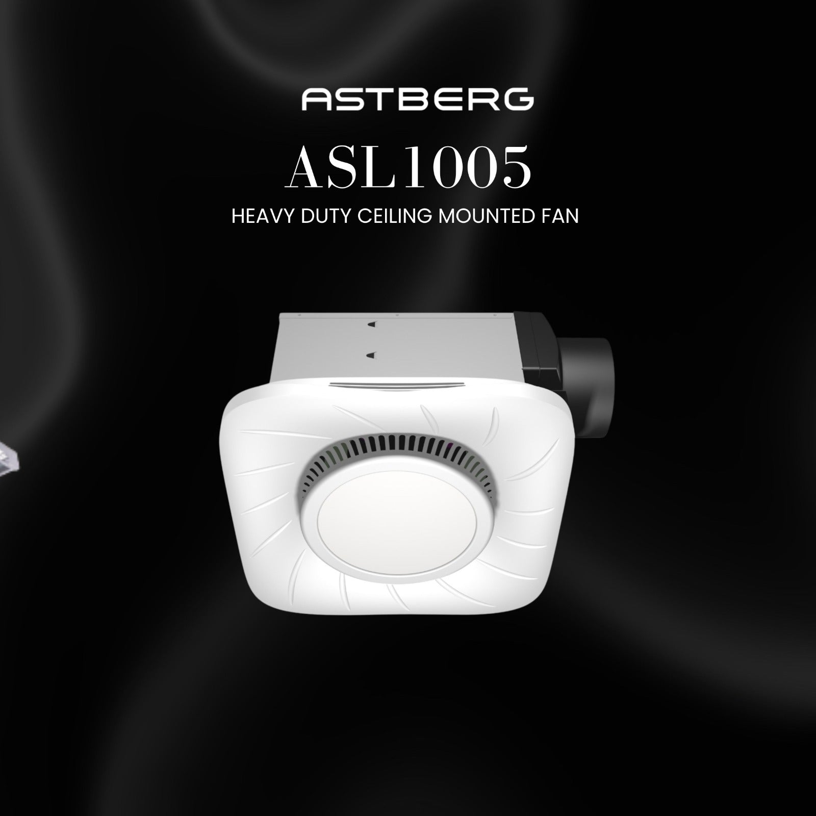 ASTBERG ASL1005 CEILING MOUNTED EXHAUST WITH LIGHT 200CMH