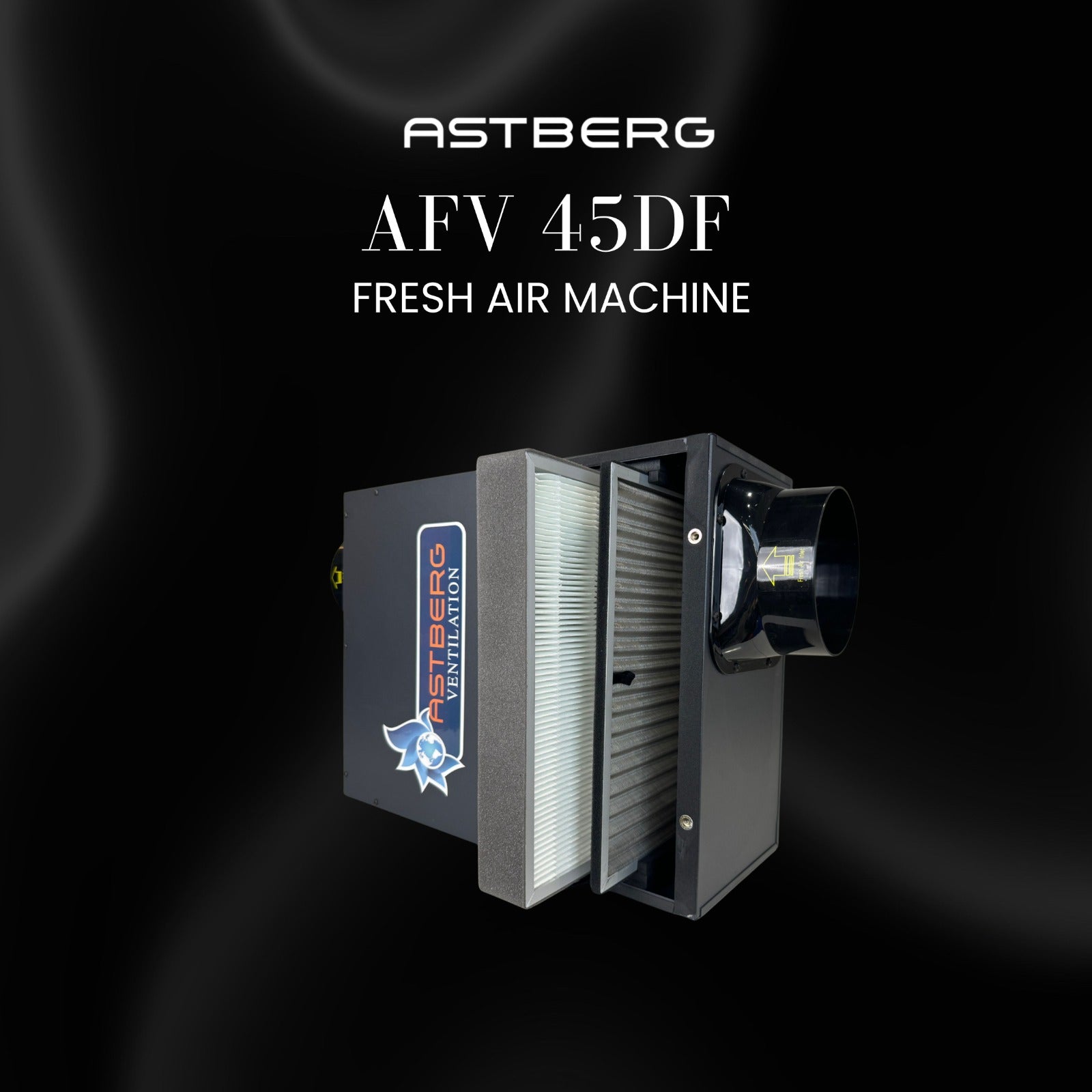 ASTBERG FRESHAIR  VENTILATION UNIT WITH HEPA CARBON DUST FILTERS AFV45 450CMH