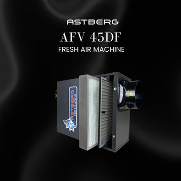 ASTBERG FRESHAIR  VENTILATION UNIT WITH HEPA CARBON DUST FILTERS AFV45 450CMH