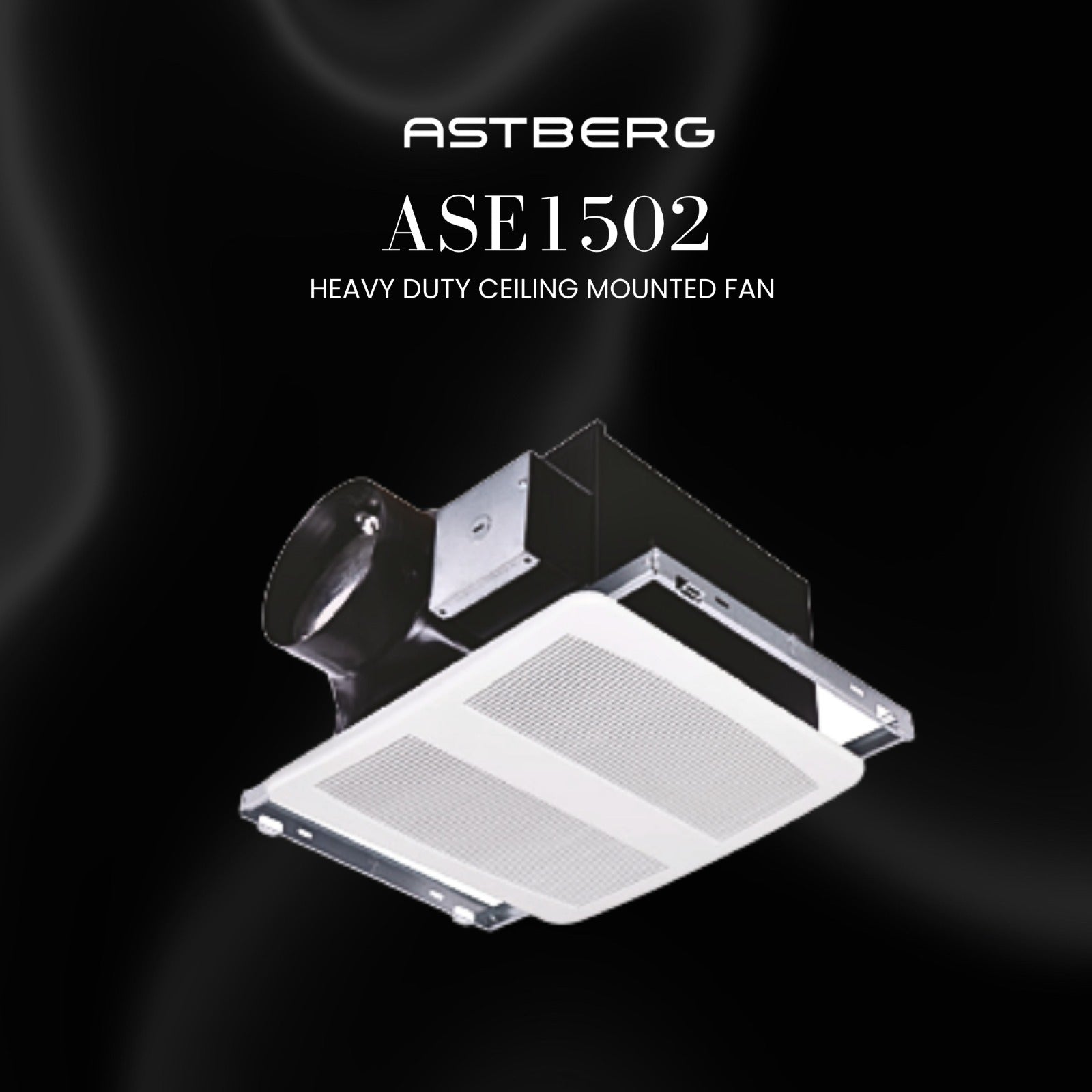 ASTBERG HEAVY DUTY METAL CEILING EXHAUST VENTILATION FAN CASSATE EXHAUST 150MM 260CMH