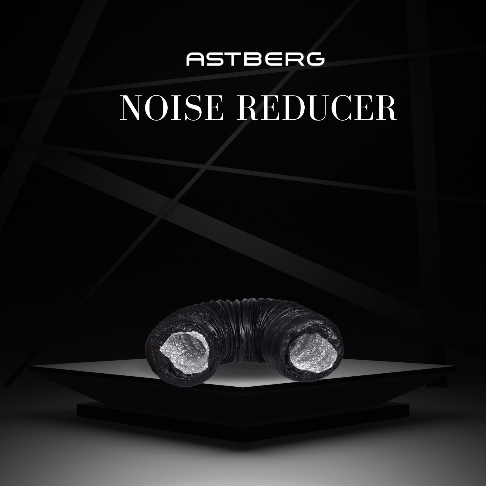 ASTBERG DUCT NOISE REDUCER 8" 200MM