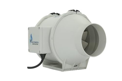 Astberg AF-100P (100mm/4) (198CMH/117CFM) Silent mix flow / Inline fan / Duct fan / Inline duct fan / Fresh Air Ventilation System