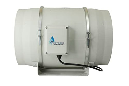 Astberg AF-250P (250mm/10) (1405CMH/826CFM)Silent mix flow / Inline fan / Duct fan / Inline duct fan / Fresh Air Ventilation System