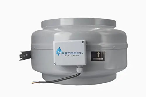 Astberg AEE200 Powder Coated (200mm/8inch)(1020CMH/600CFM) Silent mix flow / Inline fan / Duct fan / Inline duct fan / Fresh Air Ventilation System - Astberg Ventilation