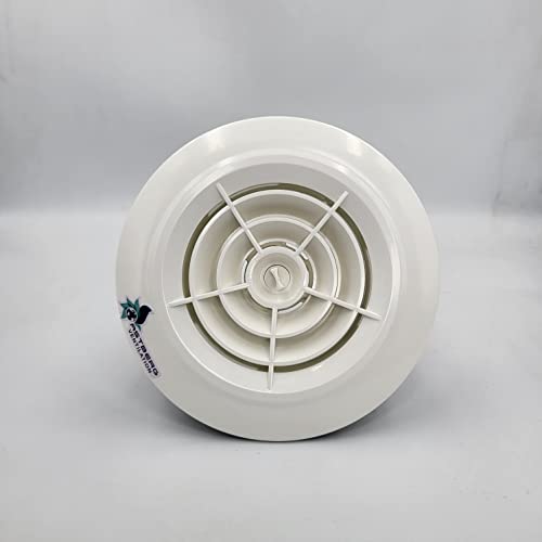 Astberg Rotating Grill Diffuser Ducting Cover/Exhaust Supply Ceiling/Diffuser Exhaust/Pipe Diffuser/Supply Valve/Air Vent/Ventilation Ducting Hose Cover/Diffuser/Ceiling Vent (150mm/6")