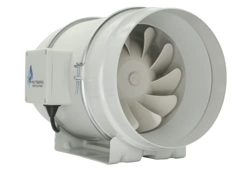 Astberg AF200 (200mm/8) (840CMH/494CFM) Silent mix flow / Inline fan / Duct fan / Inline duct fan / Fresh Air Ventilation System