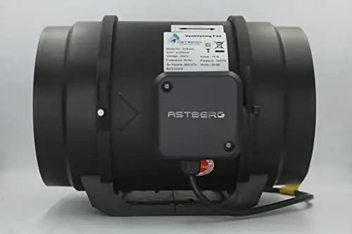 Astberg Afb200 (200Mm/8) (850Cmh/500Cfm) Silent mix flow / Inline fan / Duct fan / Inline duct fan / Fresh Air Ventilation System - Astberg Ventilation
