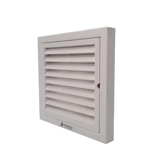 Astberg Outer Grill Abs/Square Grill/Grill With Mesh/Pipe Grill/Chimney Grill/Exhaust Outer Lowers/Vent Cap (100Mm/4, White - Astberg Ventilation