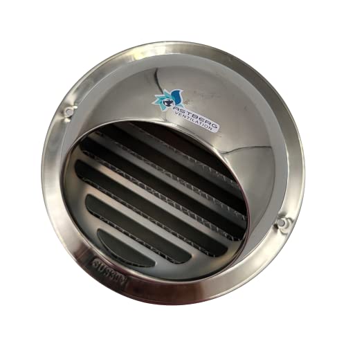 Astberg Outer Cowl Steel (100mm/4") Chimney Outer Cowl/Outer Cowl with Mesh/Duct Pipe Cover/Wall Vent Cover/Vent Cap