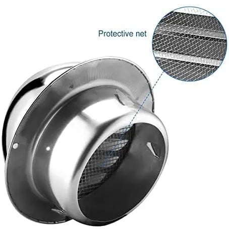 Astberg Outer Cowl Steel Powder Coated (200mm/8") Cowl with Bird mesh, Chimney Cowl, Exhaust Vent, (SUS304) Steel - Astberg Ventilation