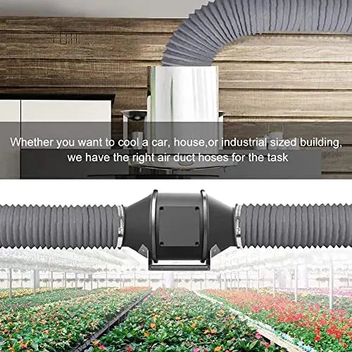 Astberg PVC Flexible Pipe/Insulated Pipe/Chimney pipe/Duct Pipe/Exhaust pipe/Aluminum pipe (150mm/6") - Astberg Ventilation